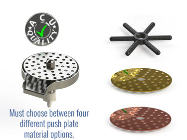 kitchen rinser ss#4 with all push plate options